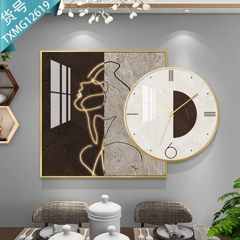抽象 单幅 装饰画 北欧风 餐厅背景墙挂画 晶瓷画