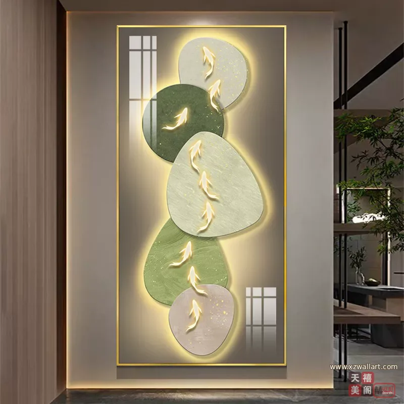 抽象 单幅 装饰画 轻奢风 玄关背景墙挂画 晶瓷画