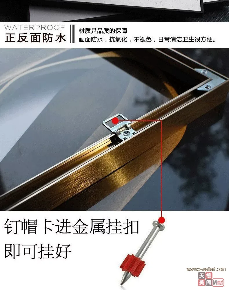 抽象 单幅 装饰画 轻奢风 卧室背景墙挂画 晶瓷画