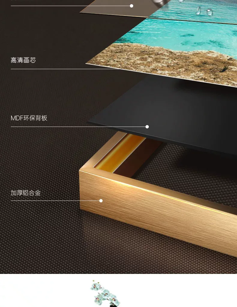 抽象 三联 装饰画 北欧风 客厅背景墙挂画 晶瓷画