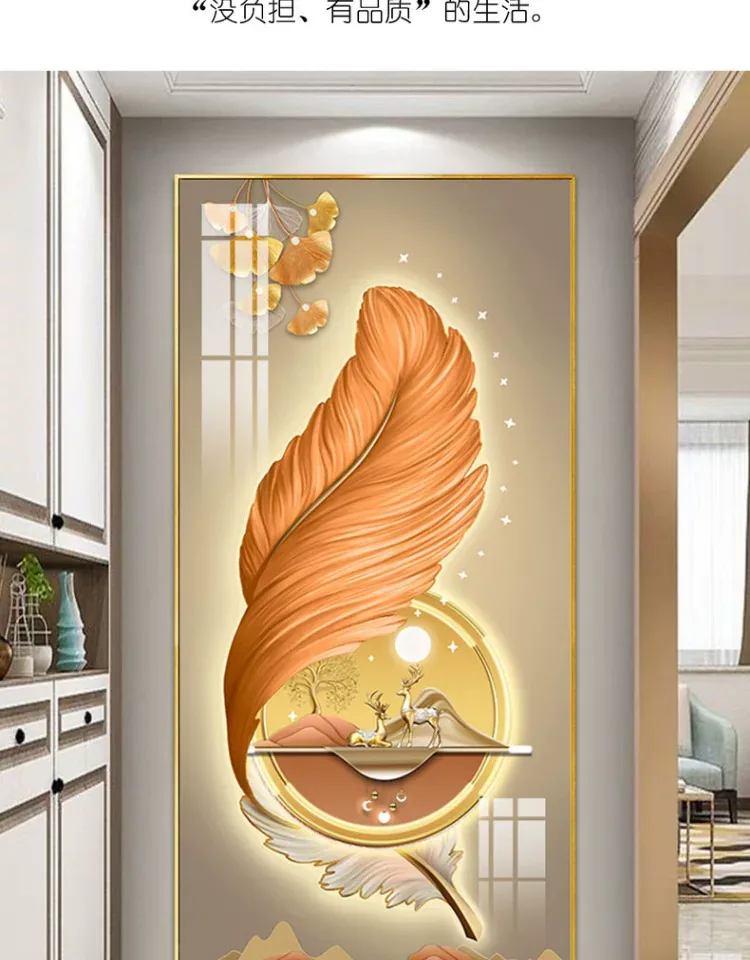 抽象 单幅 装饰画 奶油风 玄关背景墙挂画 晶瓷画