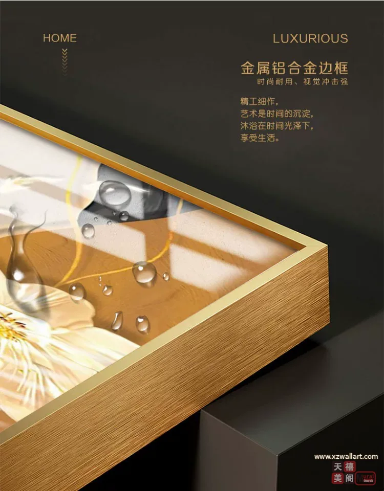 抽象 单幅 装饰画 轻奢风 玄关背景墙挂画 晶瓷画