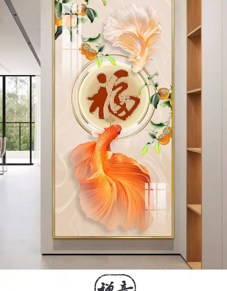 抽象 单幅 装饰画 轻奢风 玄关背景墙挂画 晶瓷画