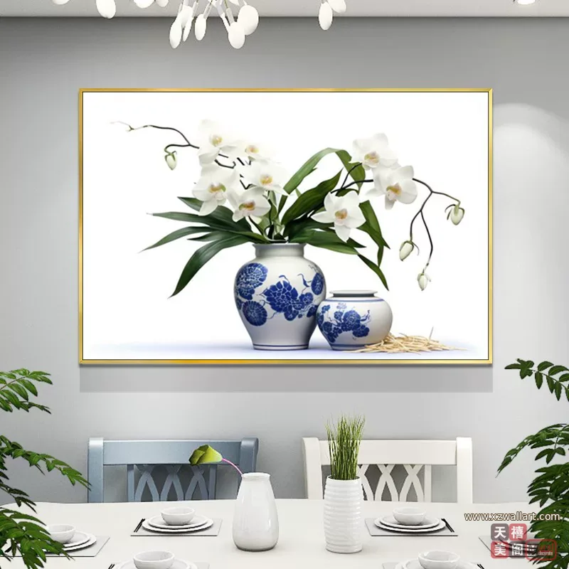 抽象 单幅 装饰画 北欧风 餐厅背景墙挂画 晶瓷画