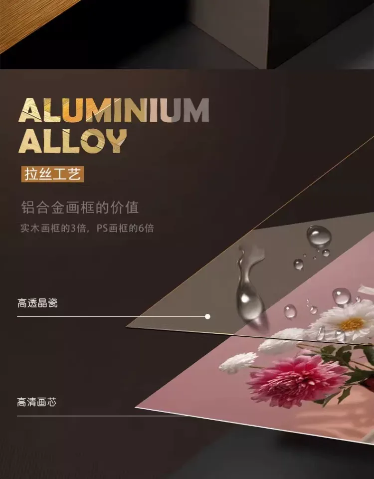 抽象 单幅 装饰画 现代简约 客厅背景墙挂画 晶瓷画
