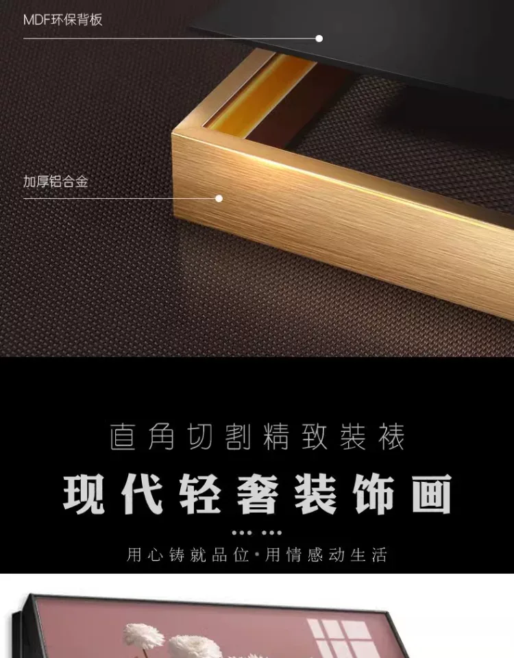抽象 单幅 装饰画 现代简约 客厅背景墙挂画 晶瓷画