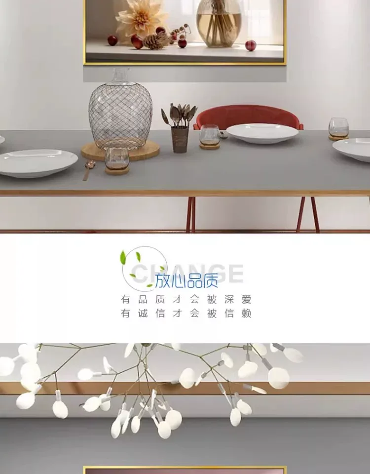 抽象 单幅 装饰画 轻奢风 餐厅背景墙挂画 晶瓷画