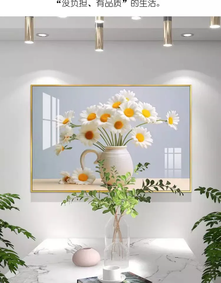 抽象 单幅 装饰画 北欧风 餐厅背景墙挂画 晶瓷画