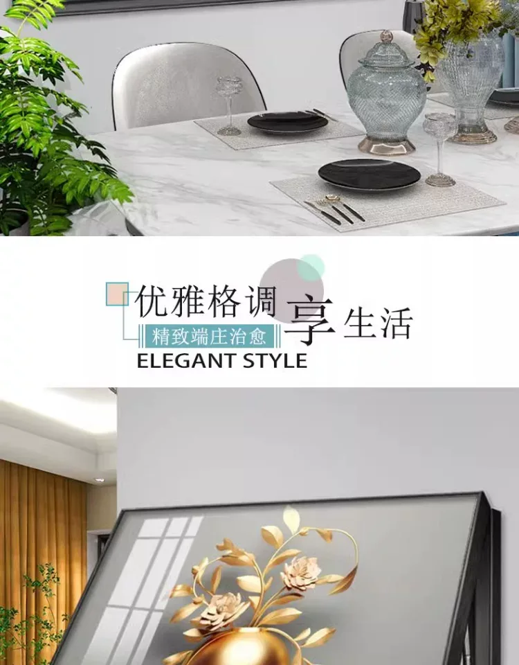 抽象 单幅 装饰画 轻奢风 客厅背景墙挂画 晶瓷画