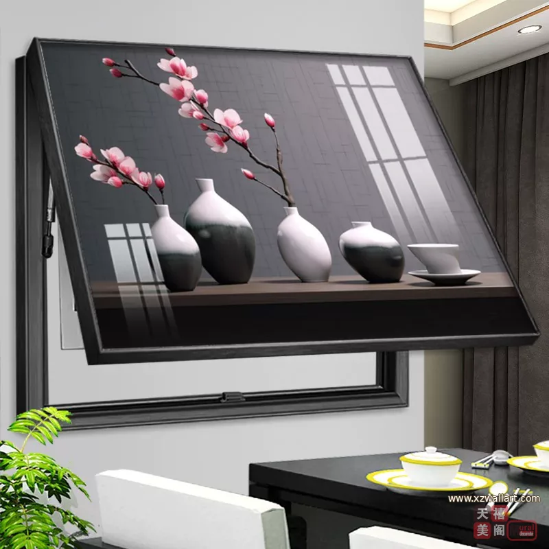 抽象 单幅 装饰画 轻奢风 客厅背景墙挂画 晶瓷画