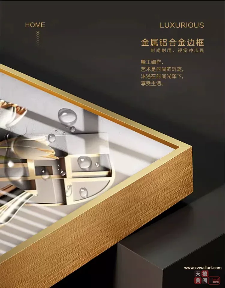 抽象 单幅 装饰画 欧式 餐厅背景墙挂画 晶瓷画