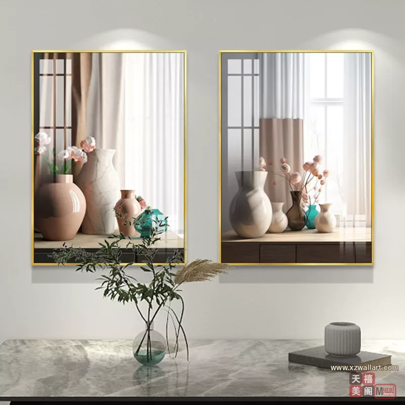 抽象 单幅 装饰画 北欧风 餐厅背景墙挂画 晶瓷画
