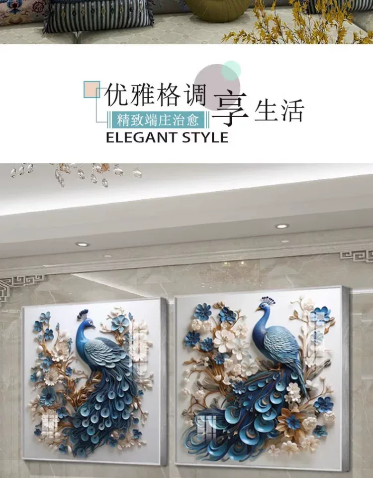 抽象 单幅 装饰画 美式 客厅背景墙挂画 晶瓷画