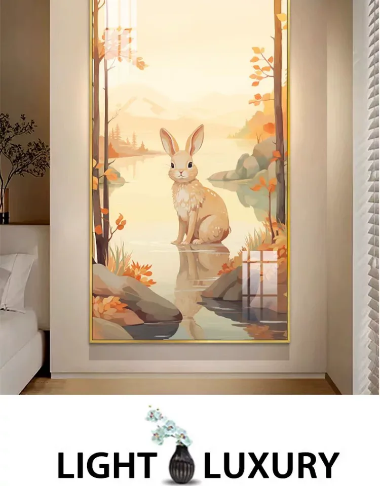 山水 单幅 装饰画 现代简约 玄关背景墙挂画 晶瓷画