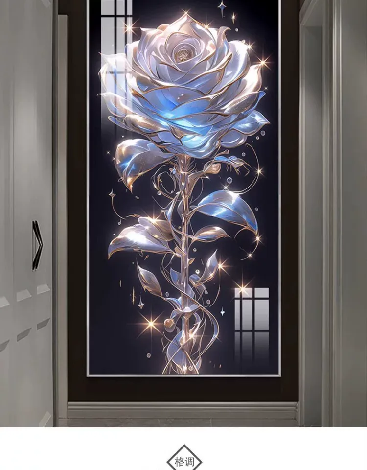 抽象 单幅 装饰画 轻奢风 玄关背景墙挂画 晶瓷画