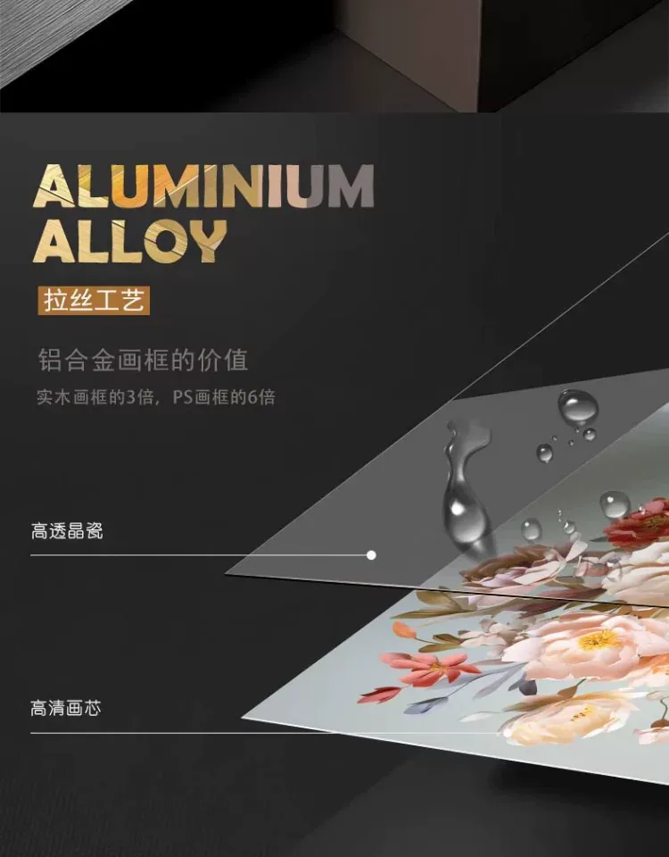 抽象 单幅 装饰画 北欧风 客厅背景墙挂画 晶瓷画