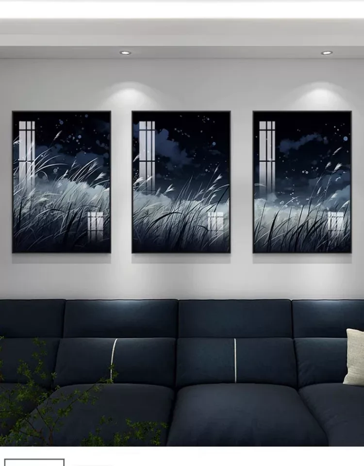 抽象 单幅 装饰画 轻奢风 客厅背景墙挂画 晶瓷画