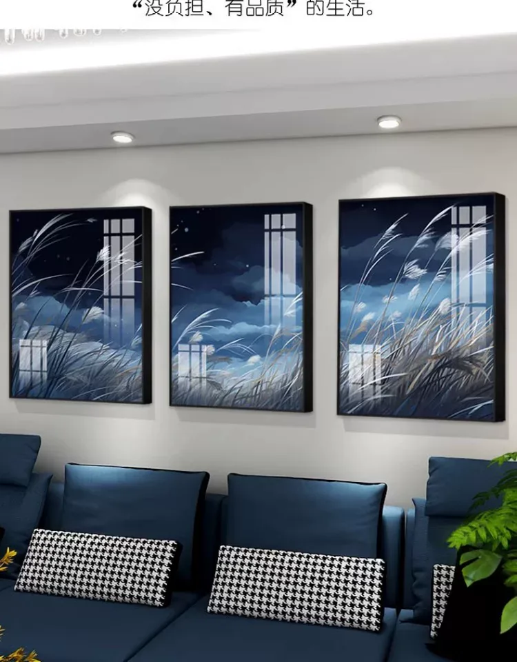 抽象 单幅 装饰画 轻奢风 客厅背景墙挂画 晶瓷画