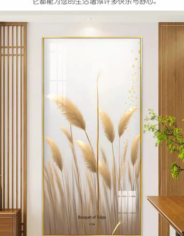 抽象 单幅 装饰画 奶油风 玄关背景墙挂画 晶瓷画