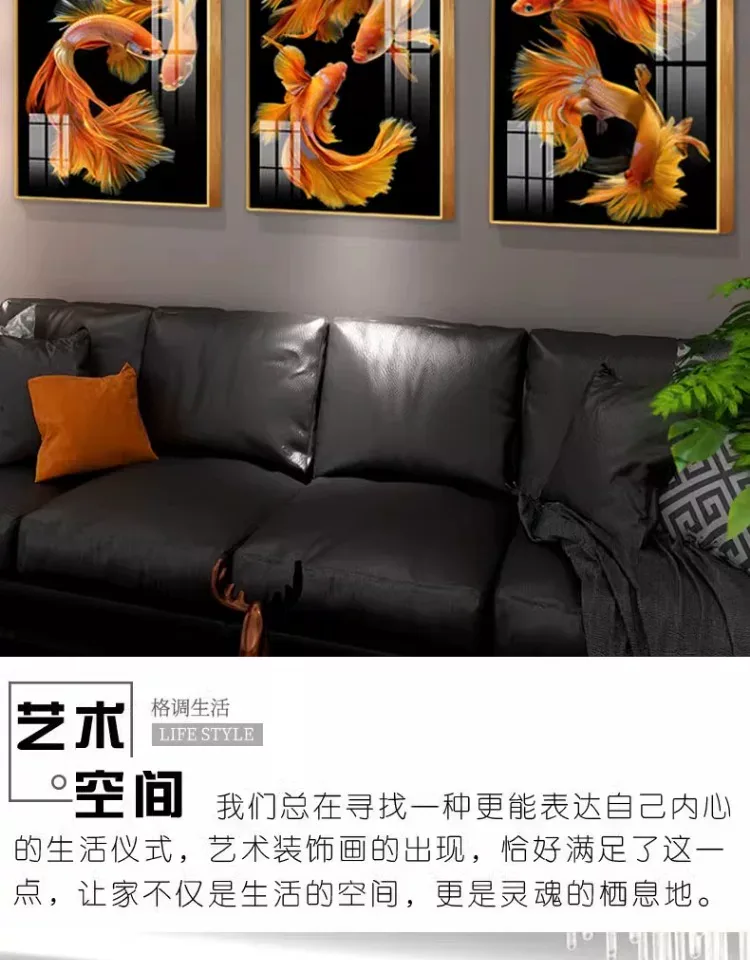 抽象 单幅 装饰画 轻奢风 客厅背景墙挂画 晶瓷画