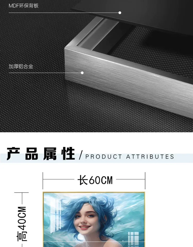 抽象 单幅 装饰画 轻奢风 卧室背景墙挂画 晶瓷画