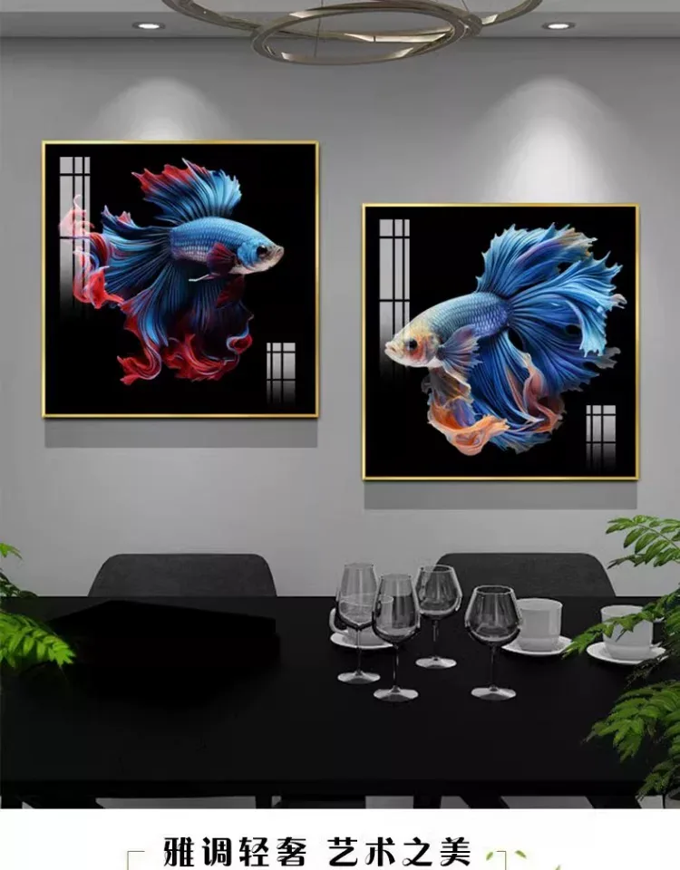抽象 单幅 装饰画 轻奢风 餐厅背景墙挂画 晶瓷画