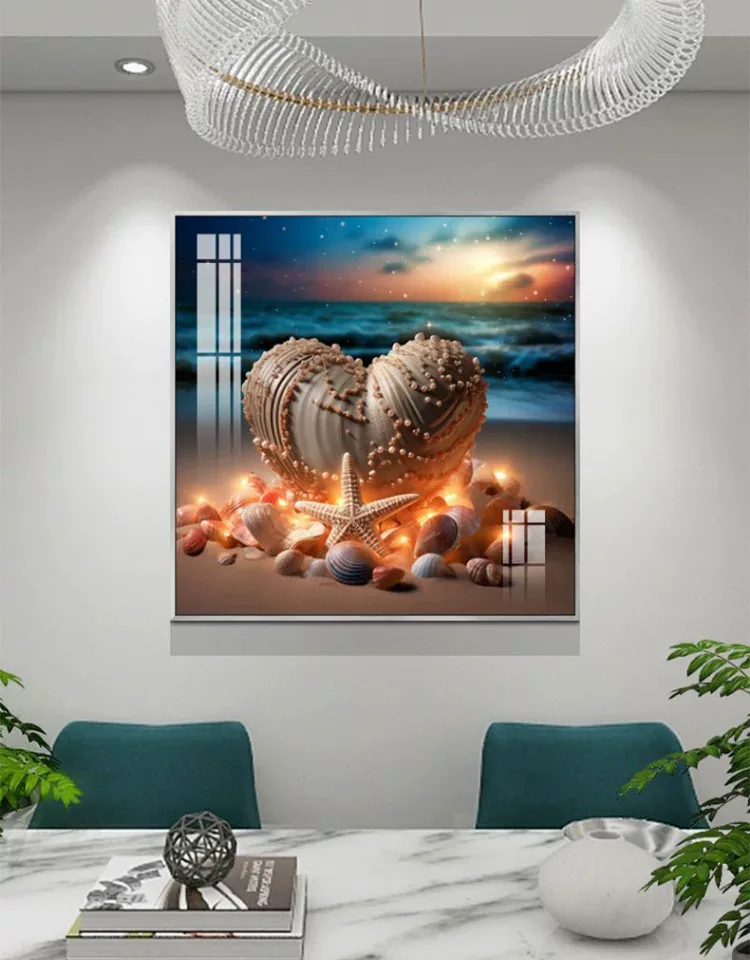 抽象 单幅 装饰画 轻奢风 餐厅背景墙挂画 晶瓷画