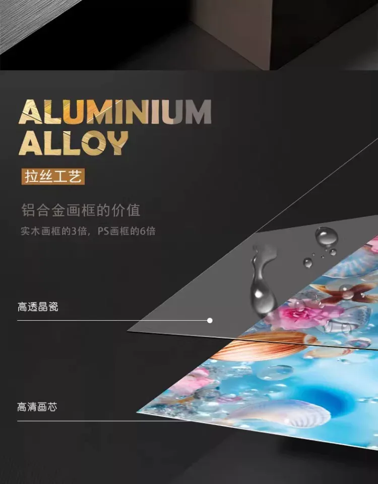 抽象 单幅 装饰画 轻奢风 玄关背景墙挂画 晶瓷画