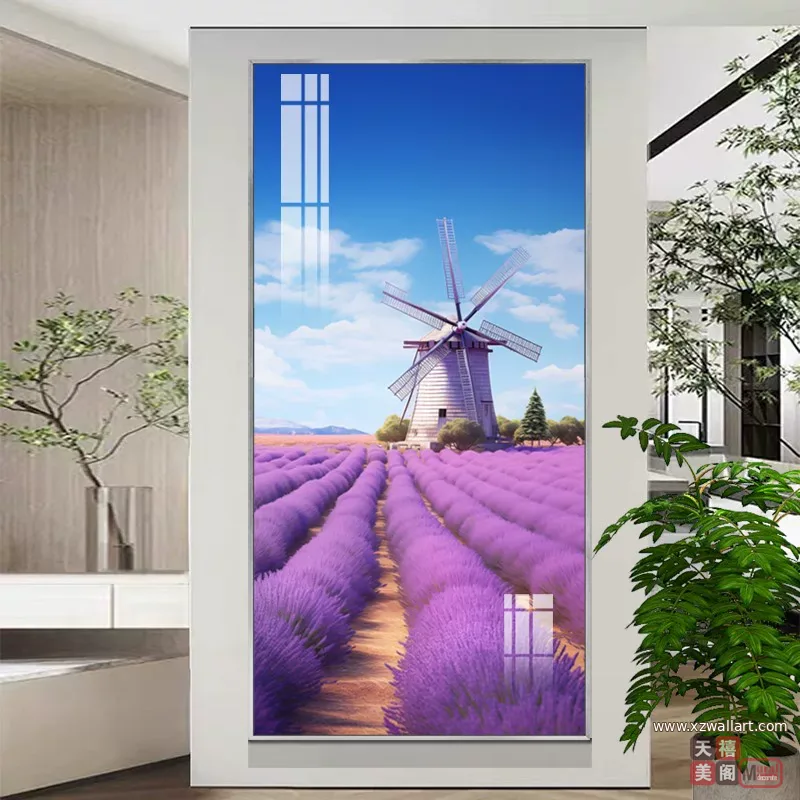 抽象 单幅 装饰画 现代简约 玄关背景墙挂画 晶瓷画