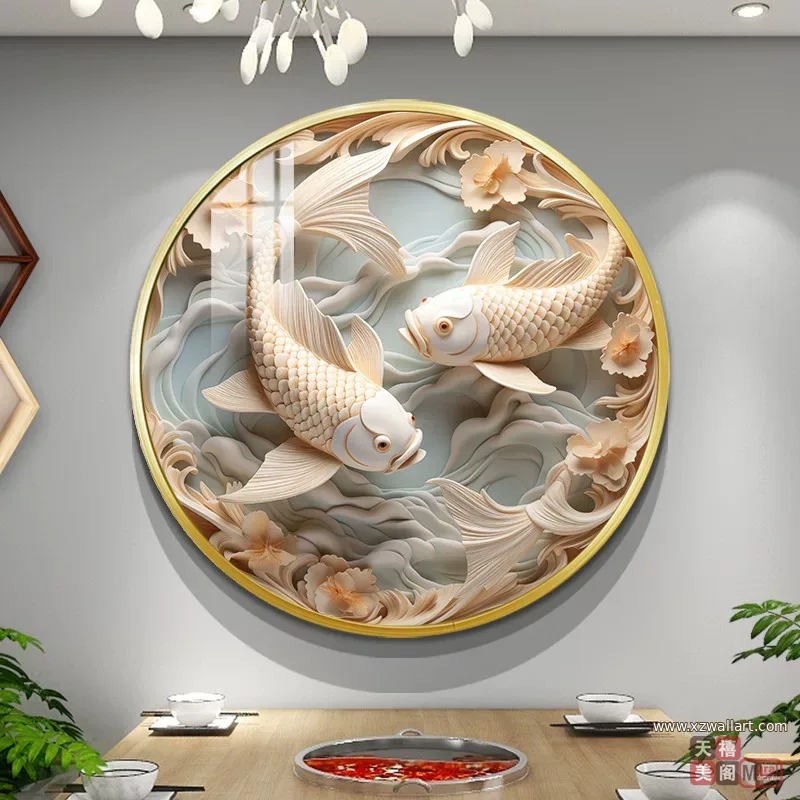 抽象 单幅 装饰画 现代简约 餐厅背景墙挂画 晶瓷画