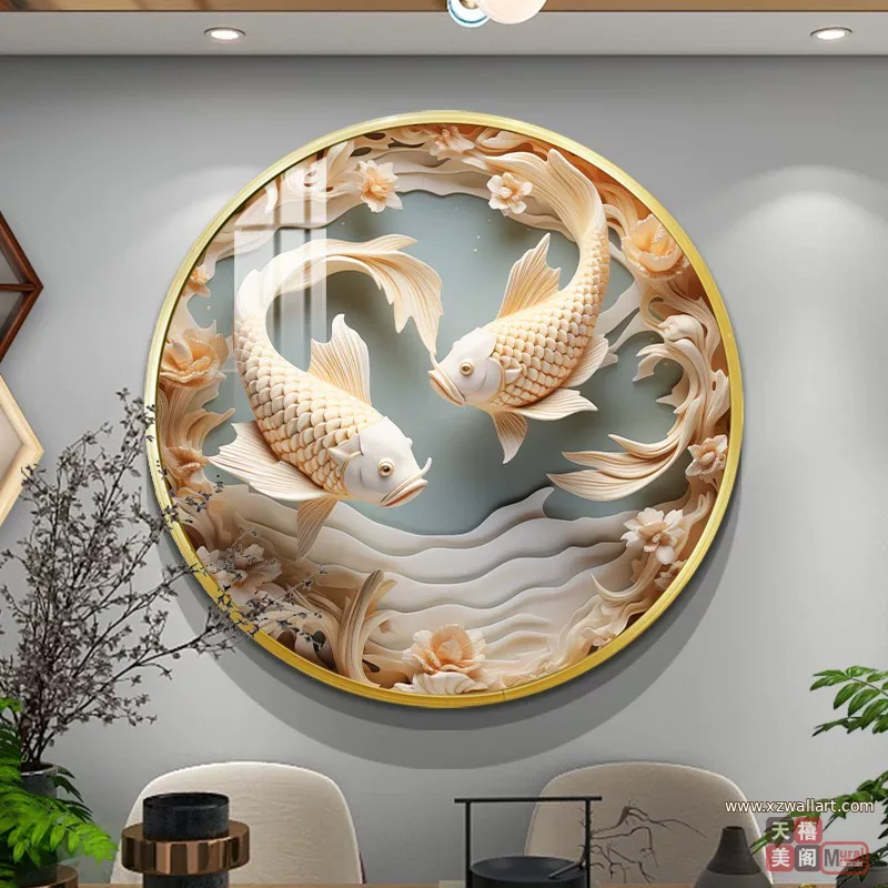 抽象 单幅 装饰画 现代简约 餐厅背景墙挂画 晶瓷画