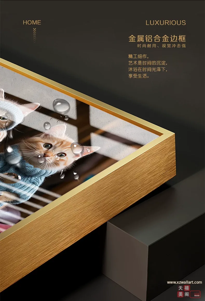 抽象 单幅 装饰画 现代简约 卧室背景墙挂画 晶瓷画