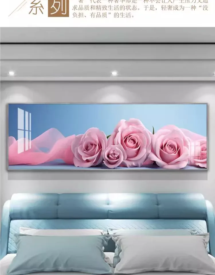 抽象 单幅 装饰画 现代简约 卧室背景墙挂画 晶瓷画
