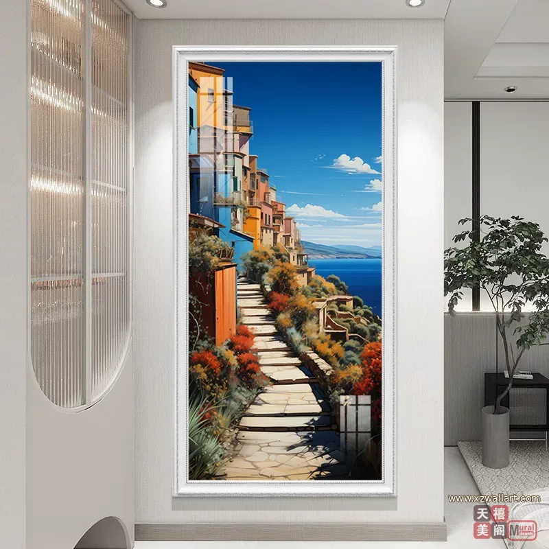 抽象 单幅 装饰画 欧式 客厅背景墙挂画 晶瓷画