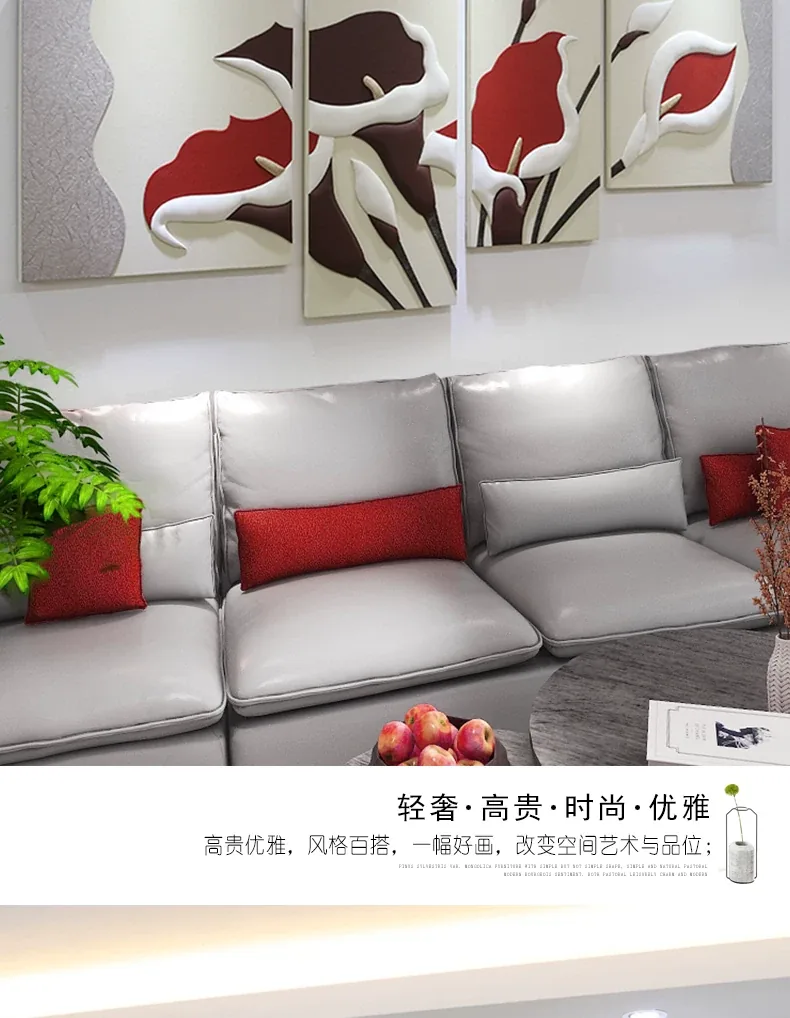 抽象 单幅 装饰画 轻奢风 客厅背景墙挂画 晶瓷画