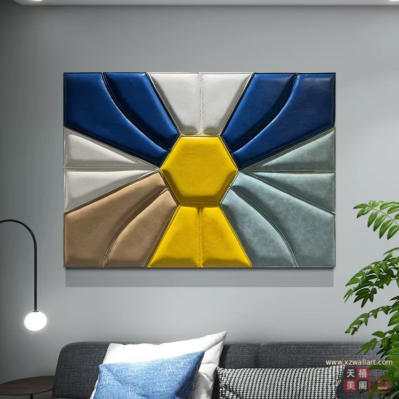 抽象 单幅 装饰画 轻奢风 餐厅背景墙挂画 晶瓷画