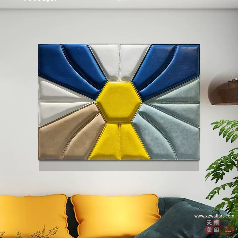 抽象 单幅 装饰画 轻奢风 餐厅背景墙挂画 晶瓷画
