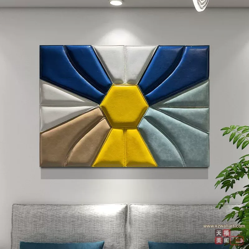 抽象 单幅 装饰画 轻奢风 餐厅背景墙挂画 晶瓷画