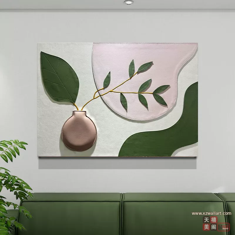 抽象 单幅 装饰画 北欧风 餐厅背景墙挂画 晶瓷画