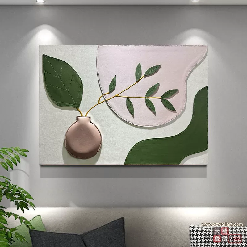 抽象 单幅 装饰画 北欧风 餐厅背景墙挂画 晶瓷画