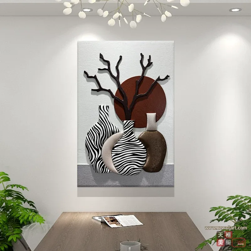抽象 单幅 装饰画 北欧风 餐厅背景墙挂画 晶瓷画