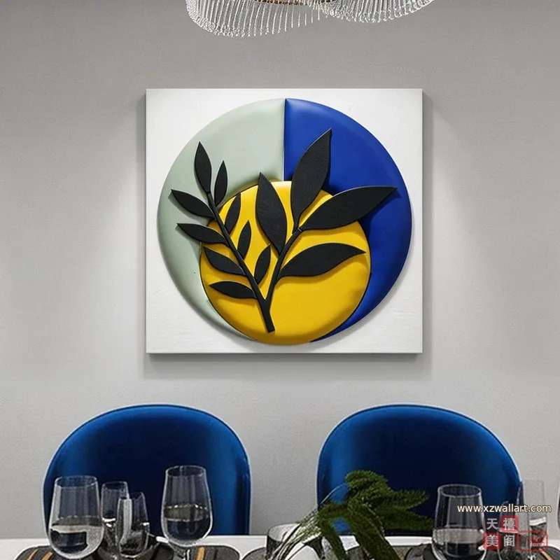 花 单幅 装饰画 现代简约 餐厅背景墙挂画 晶瓷画