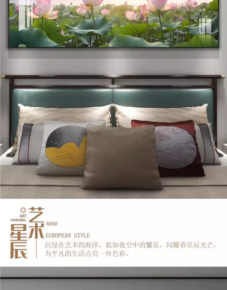 抽象 单幅 装饰画 轻奢风 卧室背景墙挂画 晶瓷画