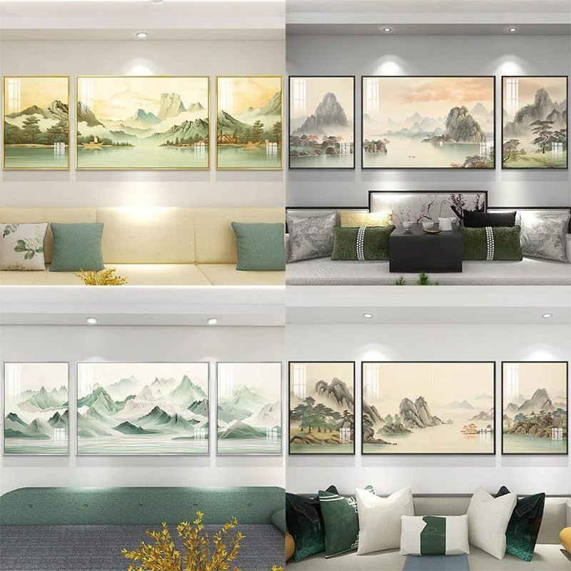 青山映水