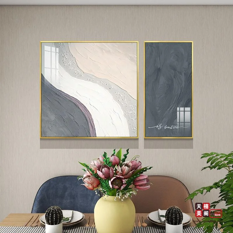 餐厅肌理画