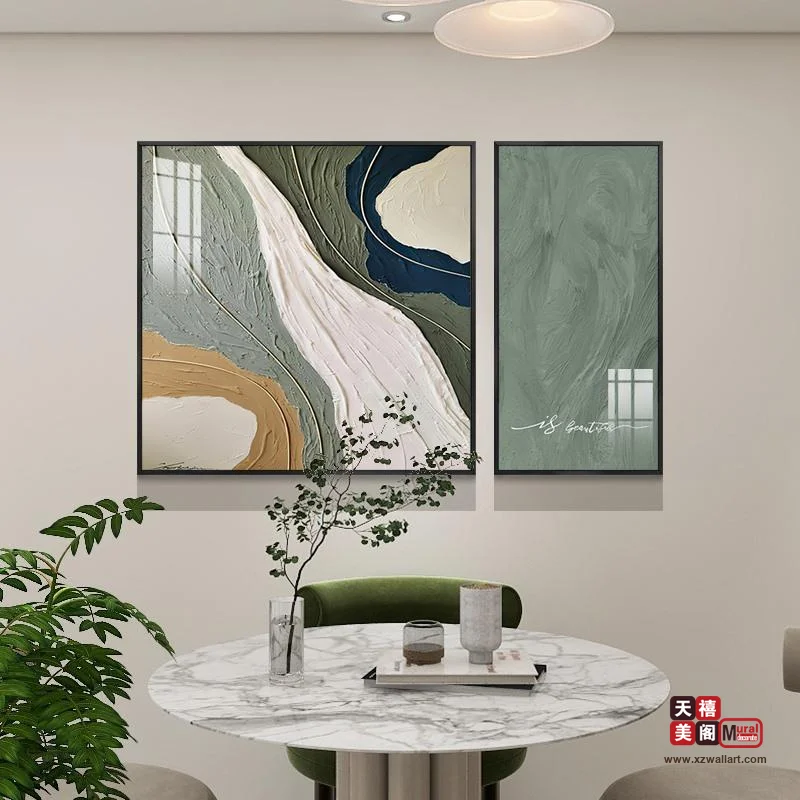 餐厅肌理画