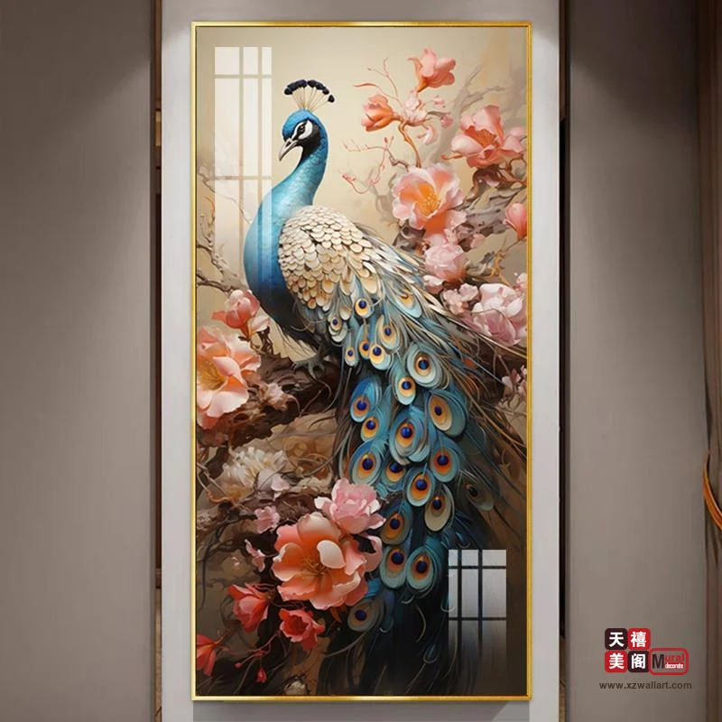 孔雀送福-玄关