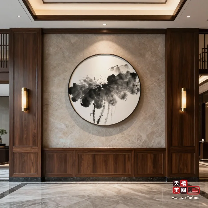 新中式玄关装饰画案例 · 工装(12) 2
