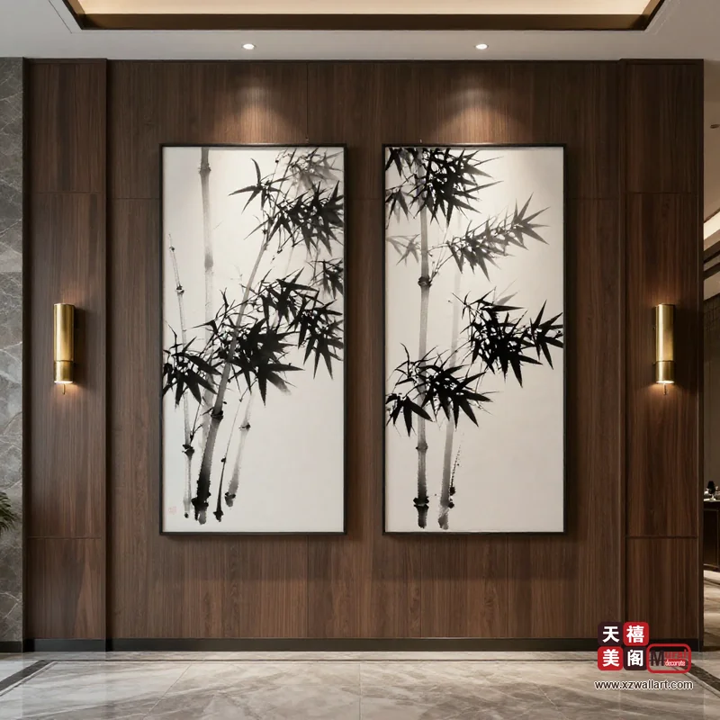 新中式玄关装饰画案例 · 工装(12) 3