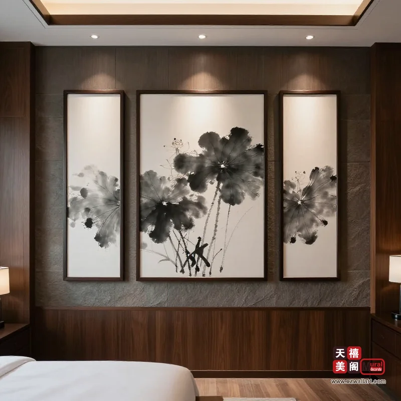 新中式卧室装饰画案例 · 工装(16) 2